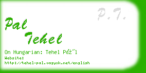 pal tehel business card